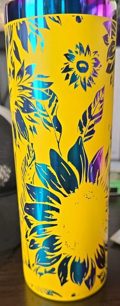 20 oz stainless steel laser engraved tumbler