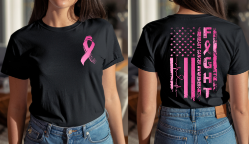 BREAST CANCER FIGHT FLAG
