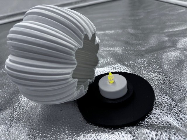 PUMPKIN TEA LIGHT HOLDER BASE