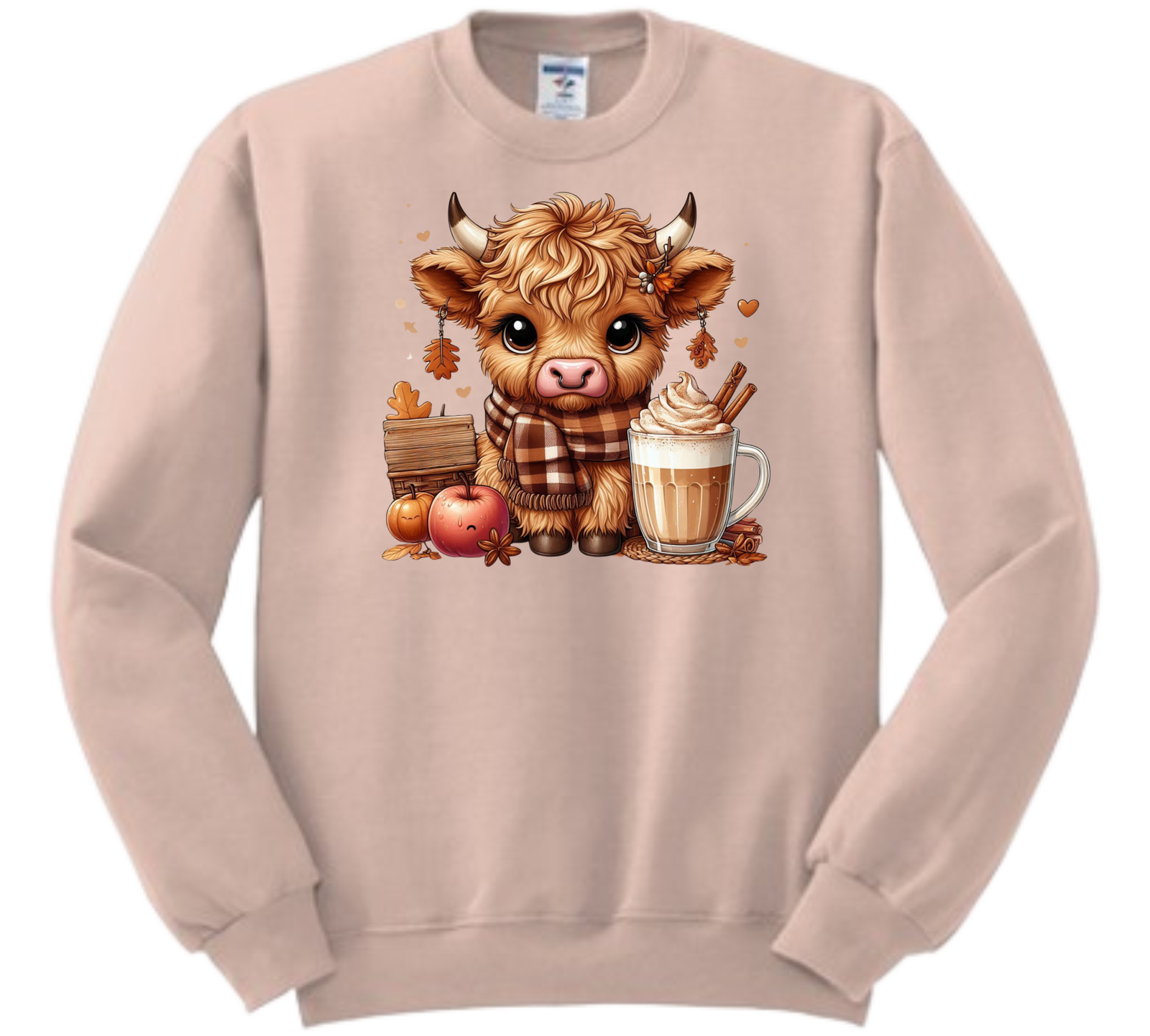 FALL HIGHLAND COW Crewneck Sweatshirt