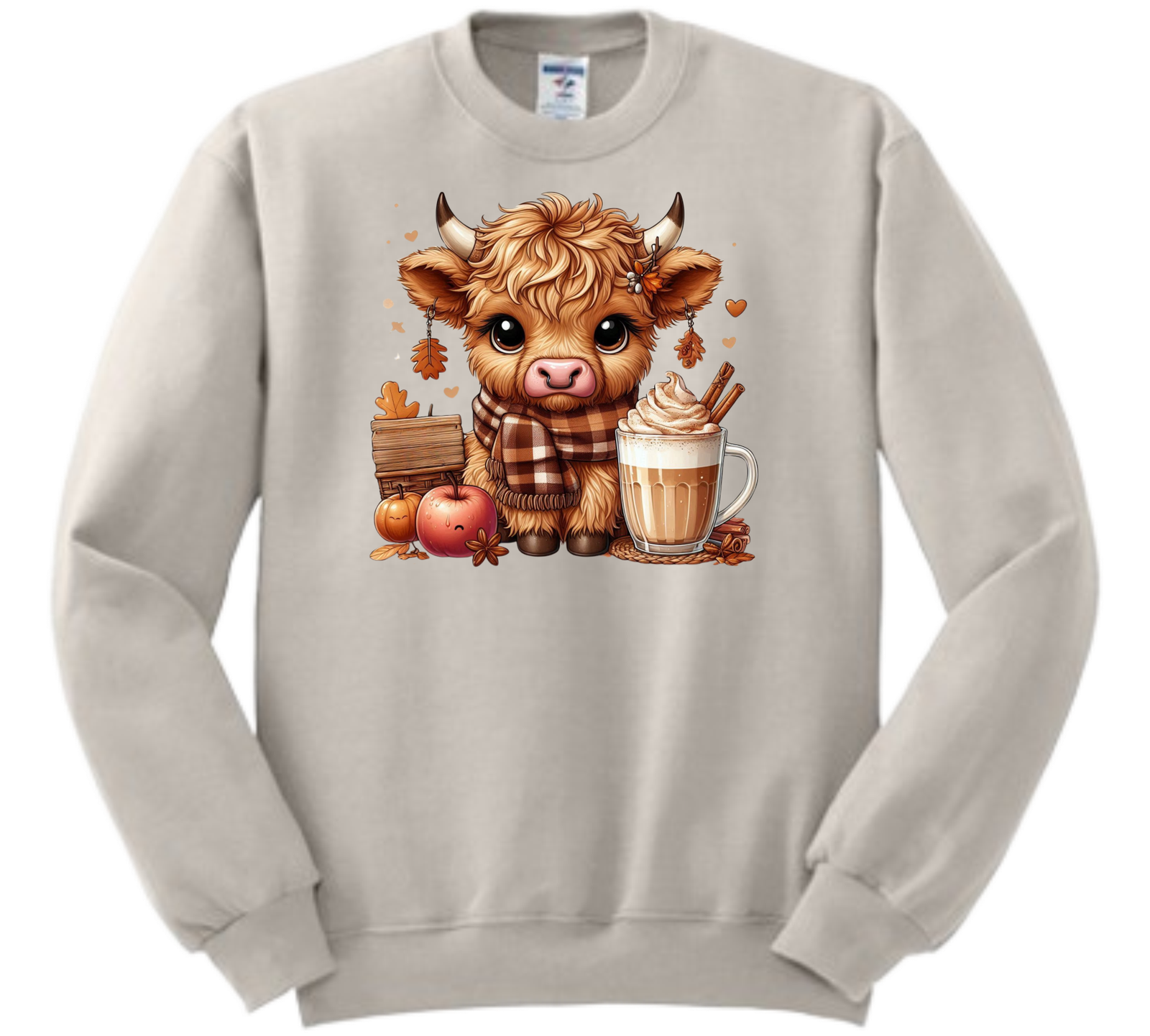 FALL HIGHLAND COW Crewneck Sweatshirt