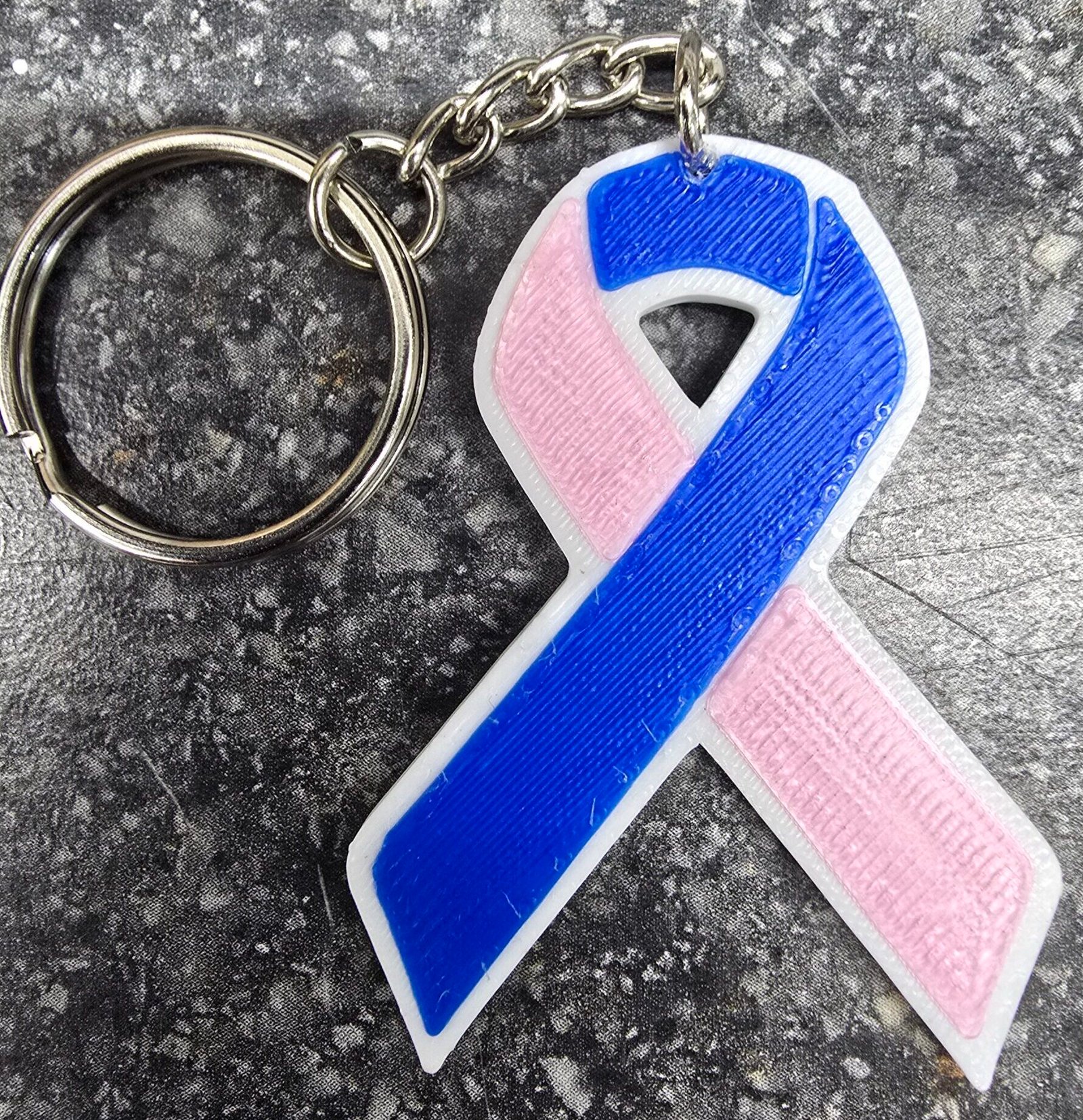 PREGNANCY AND INFANT LOSS AWARENESS KEYCHAIN
