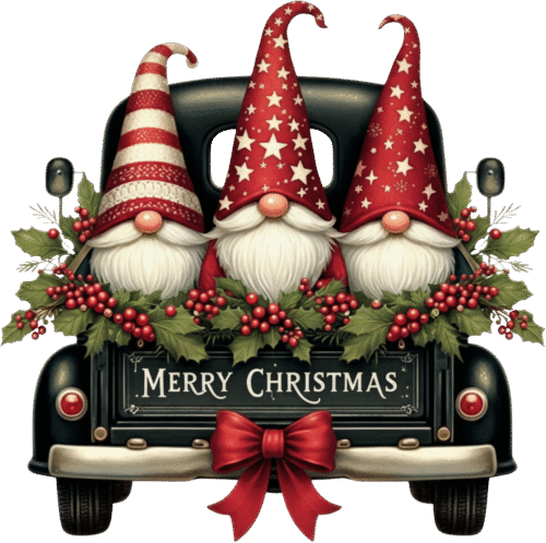 MERRY CHRISTMAS GNOMES CREWNECK