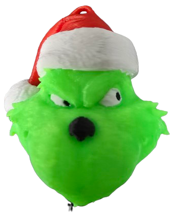 GRINCH HEAD ORNAMENT