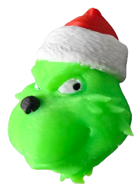 GRINCH HEAD ORNAMENT