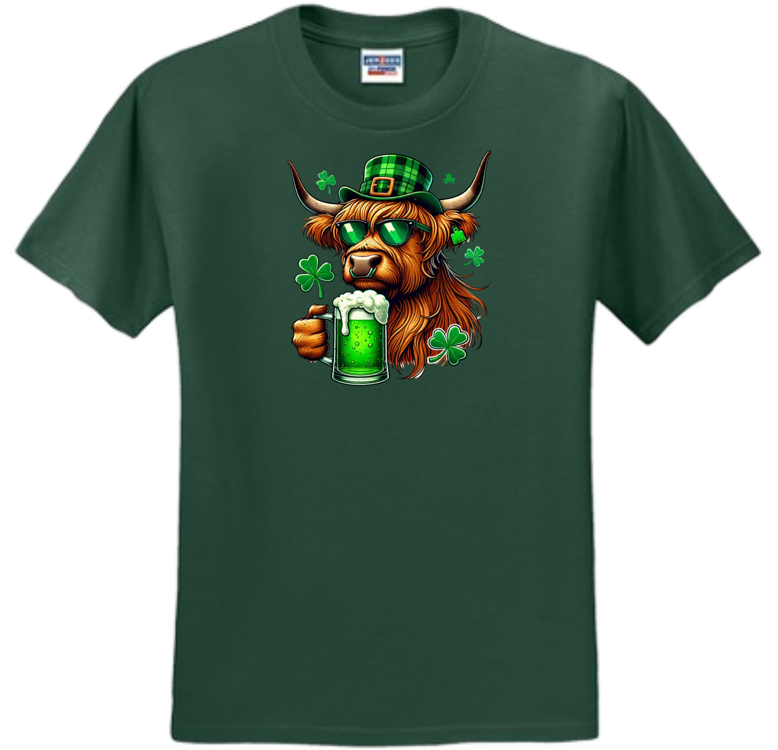 HIGHLAND COW ST. PATRICK’S DAY T SHIRT