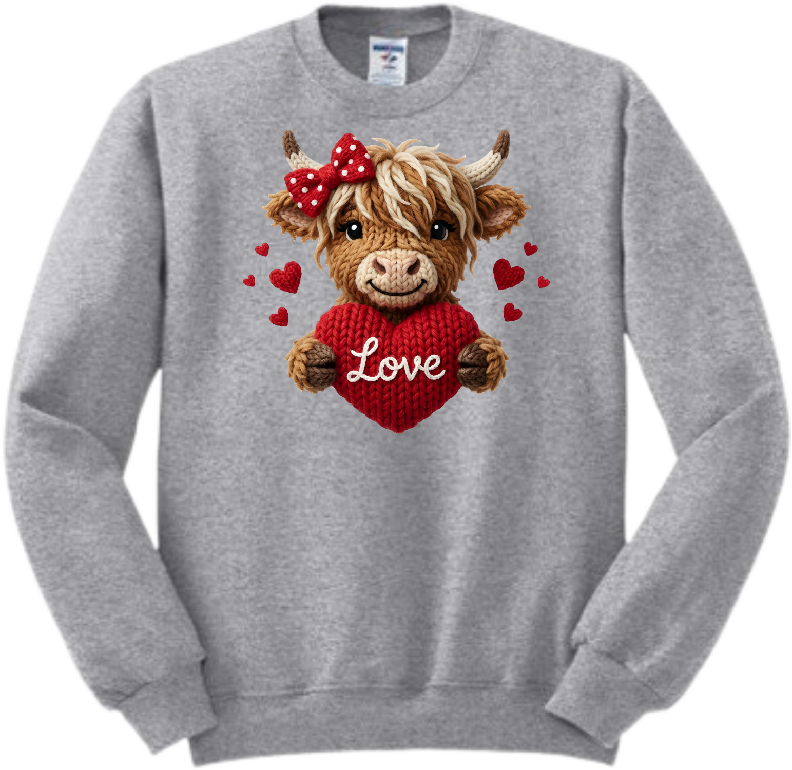 HIGHLAND COW VALENTINE SWEATSHIRT