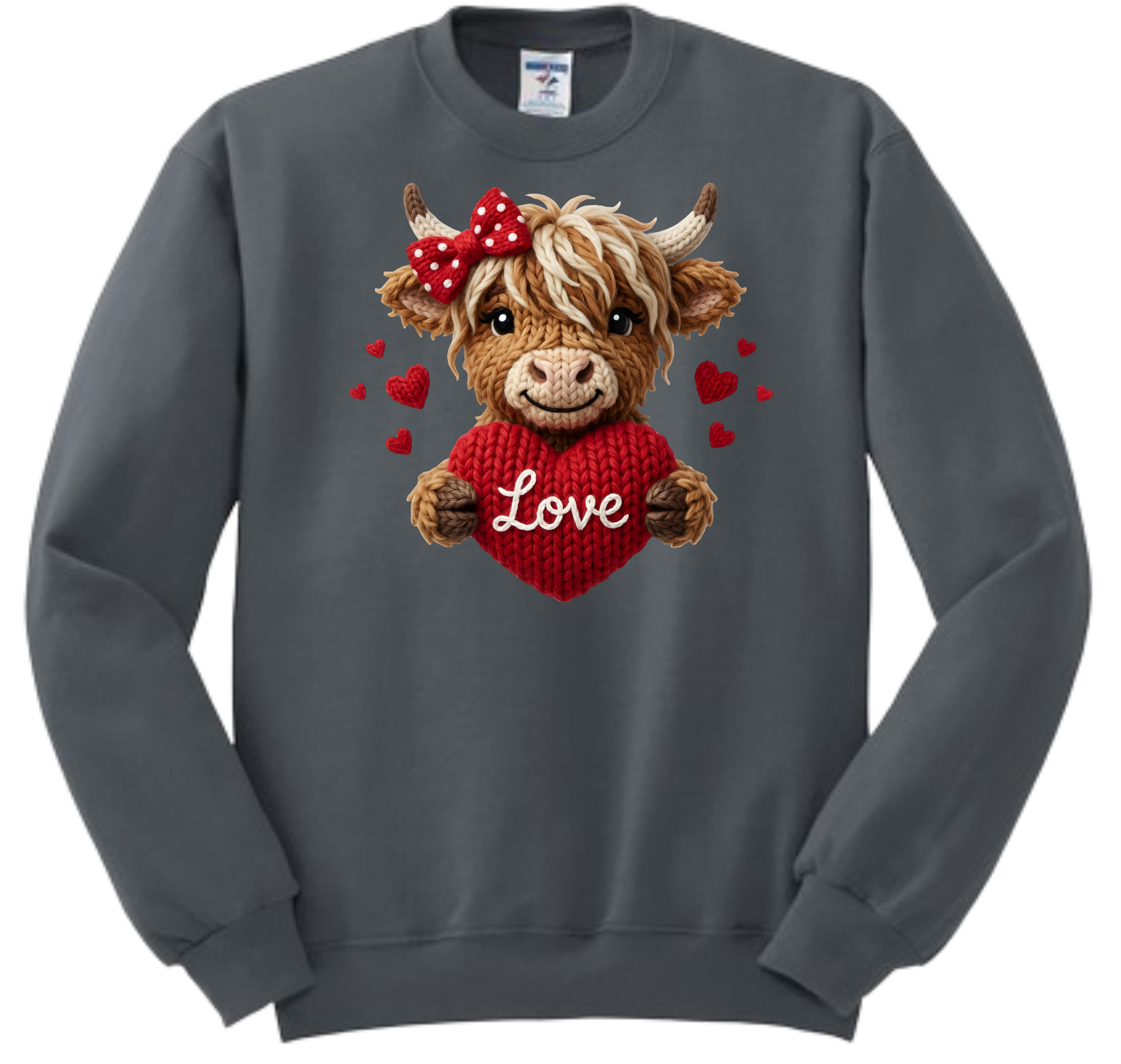 HIGHLAND COW VALENTINE SWEATSHIRT