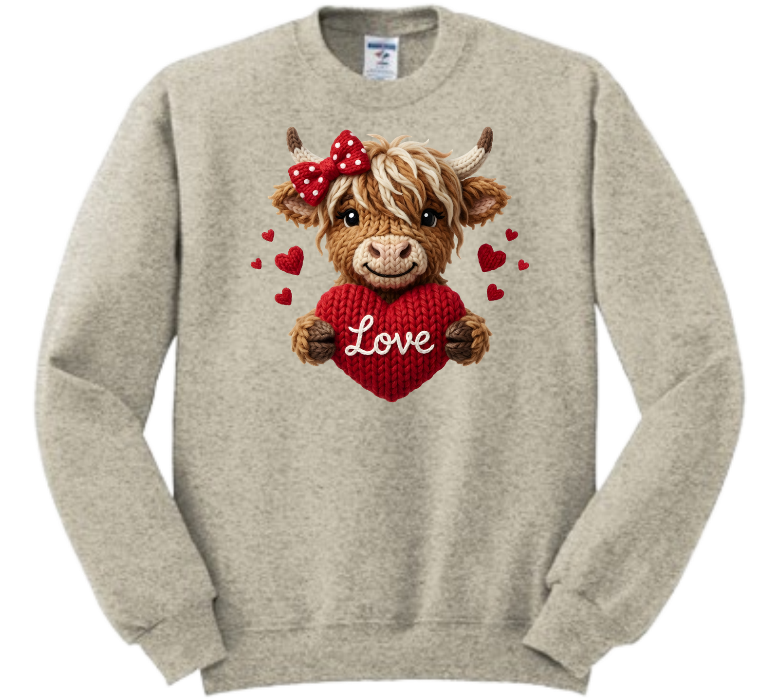 HIGHLAND COW VALENTINE SWEATSHIRT