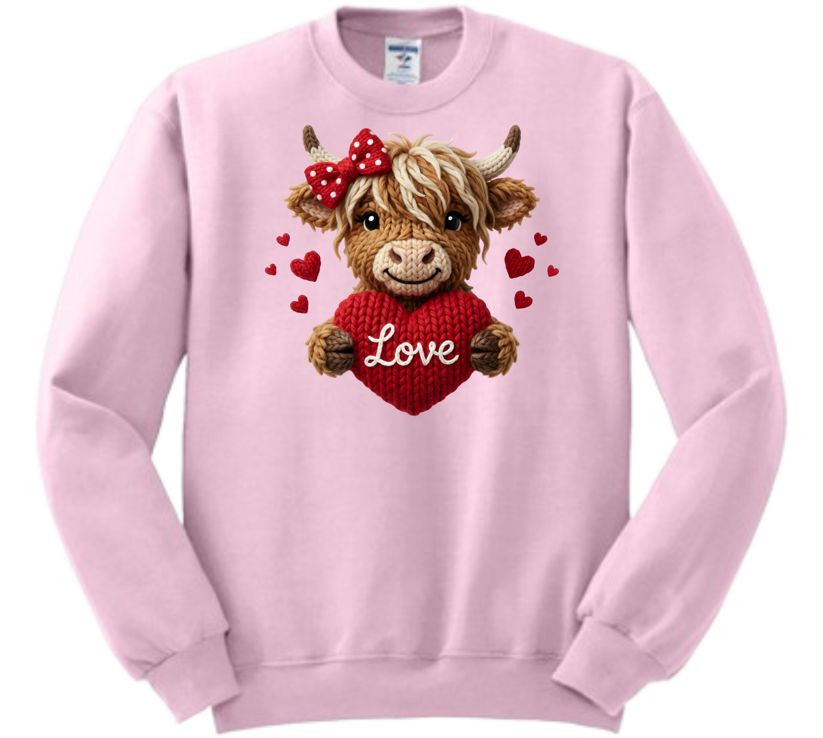 HIGHLAND COW VALENTINE SWEATSHIRT