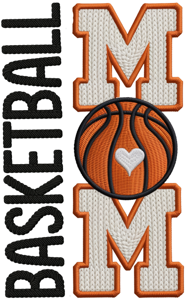 BASKETBALL MOM (FAUX YARN)