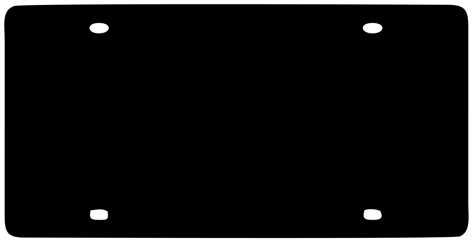 LASER ENGRAVED LICENSE PLATE