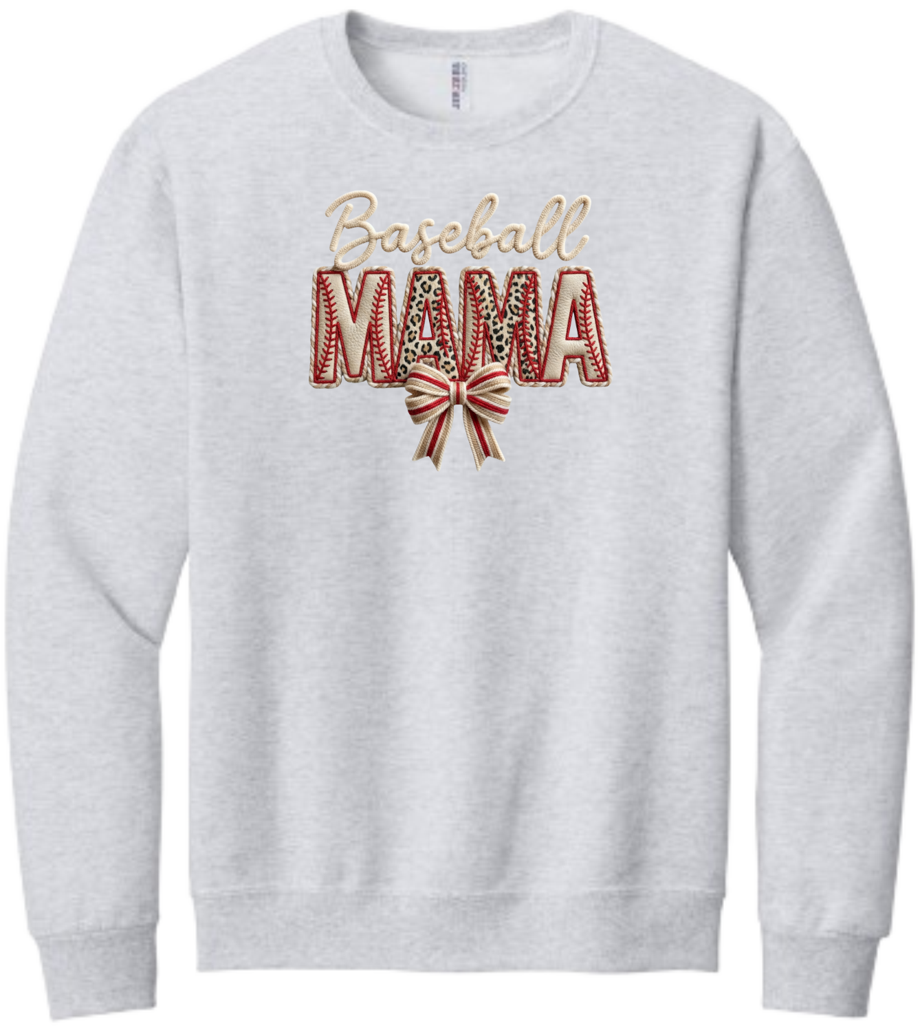 Baseball MAMA Faux Patch Embroidered (Massie)