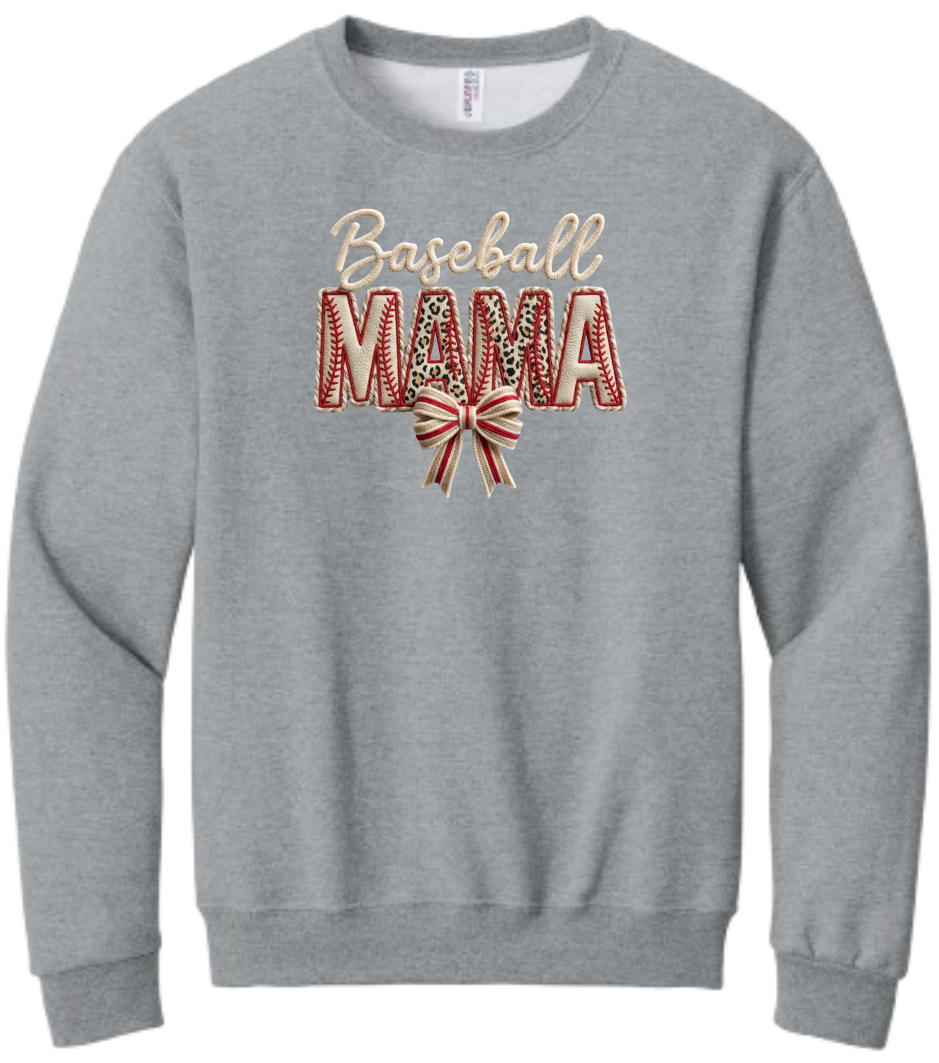 Baseball MAMA Faux Patch Embroidered (Massie)