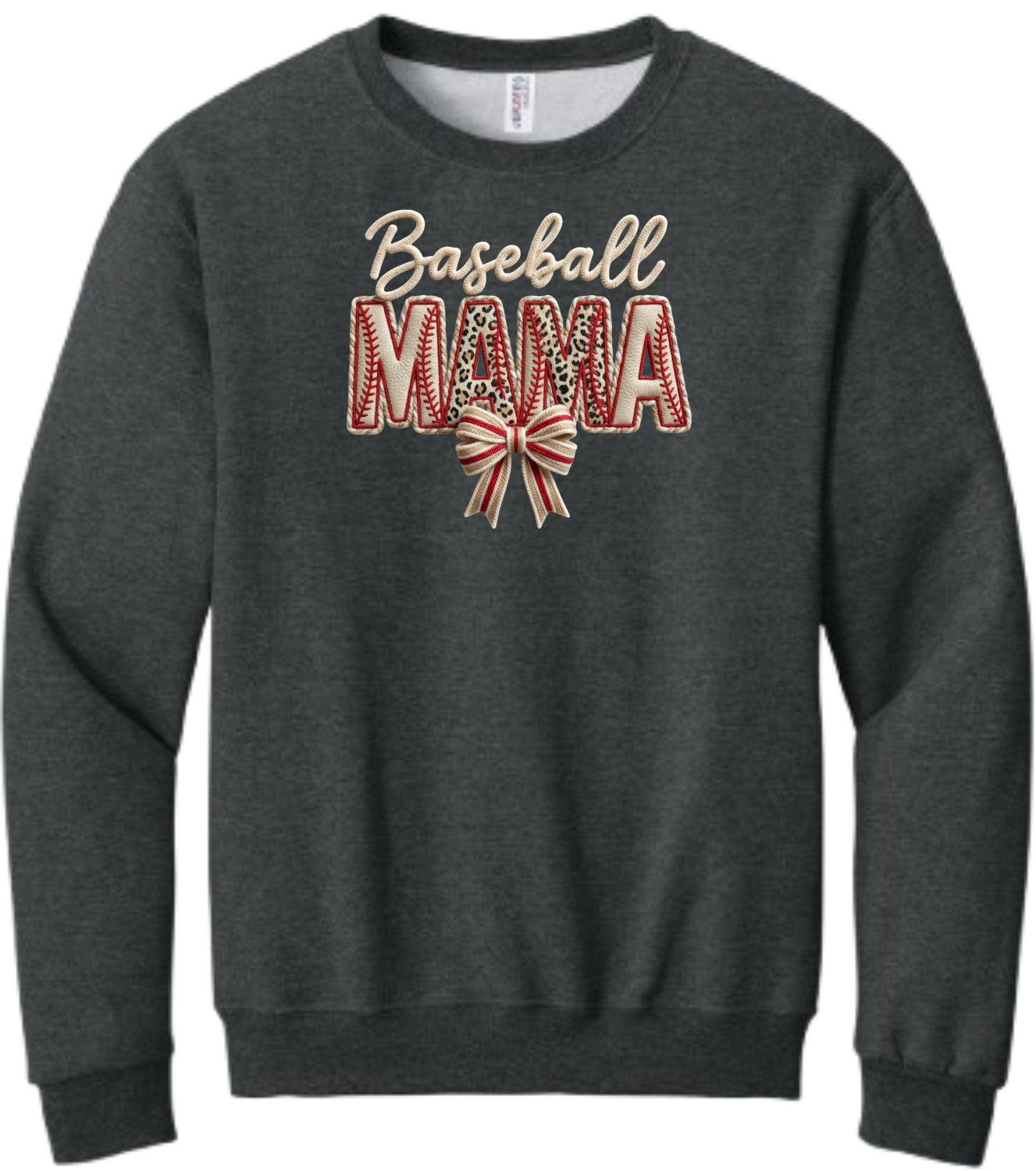 Baseball MAMA Faux Patch Embroidered (Massie)