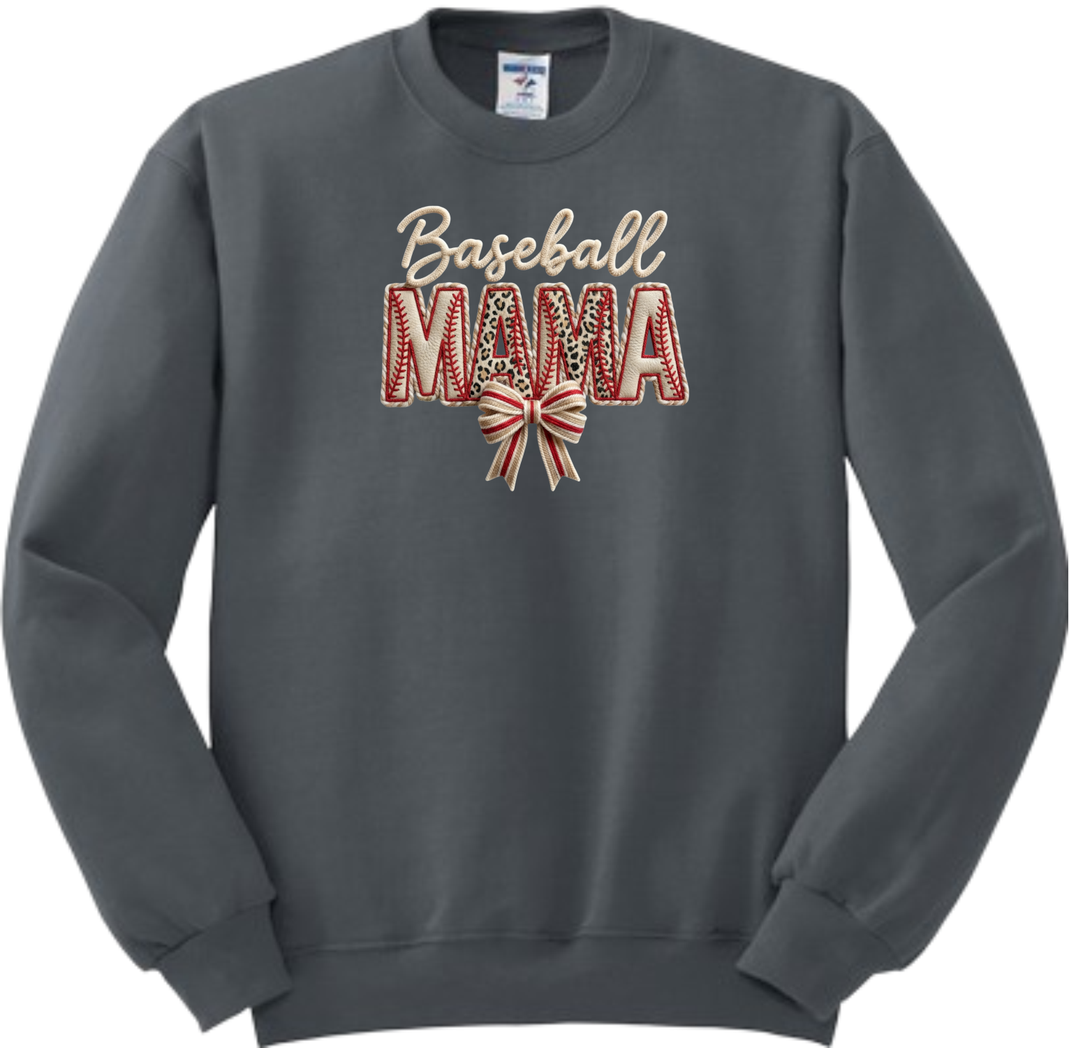 Baseball MAMA Faux Patch Embroidered (Massie)