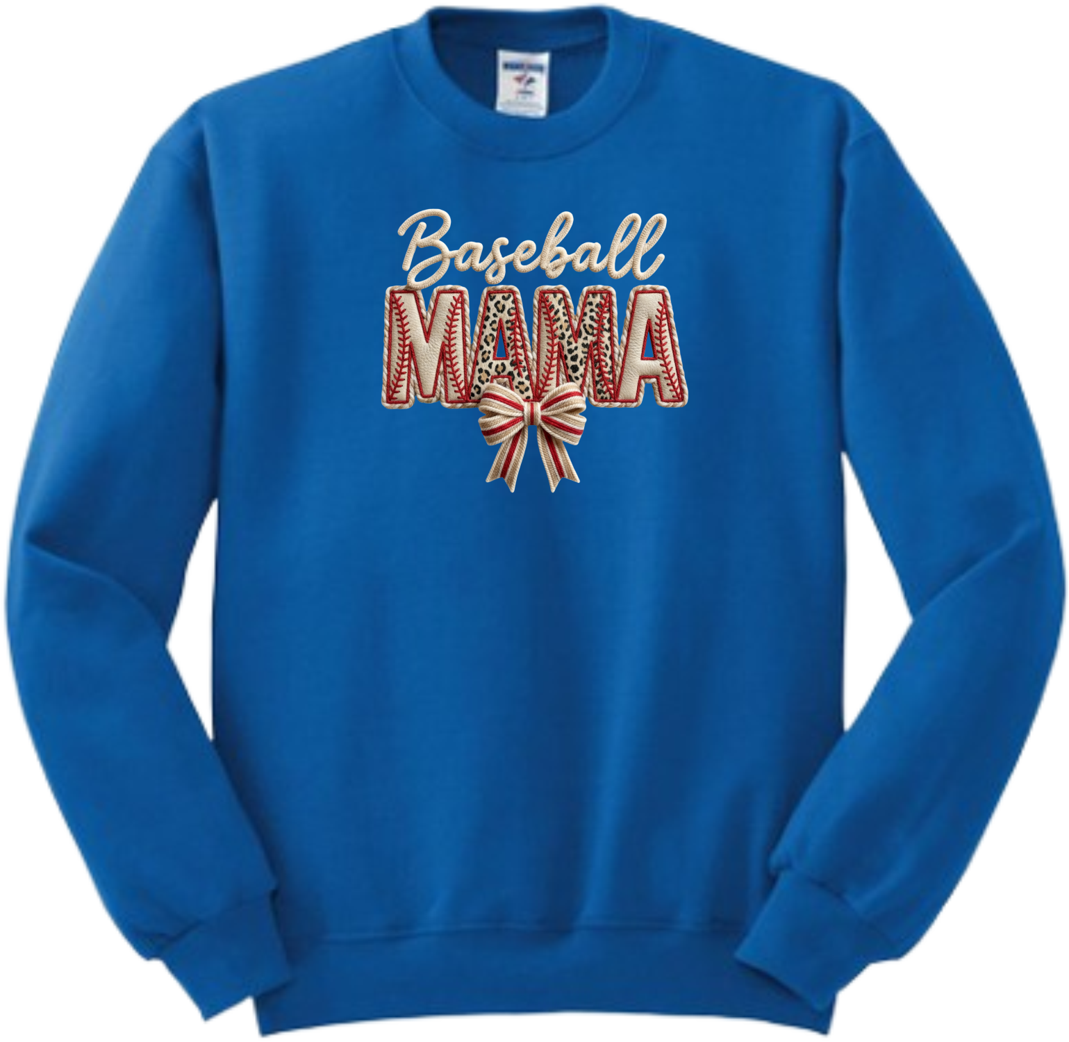 Baseball MAMA Faux Patch Embroidered (Massie)