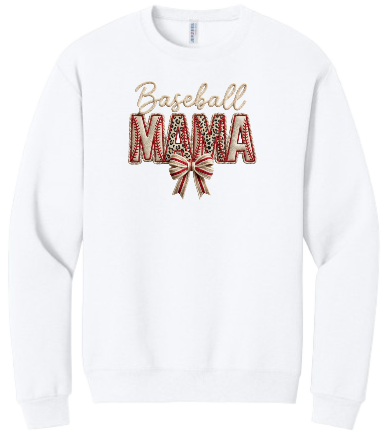 Baseball MAMA Faux Patch Embroidered (Massie)