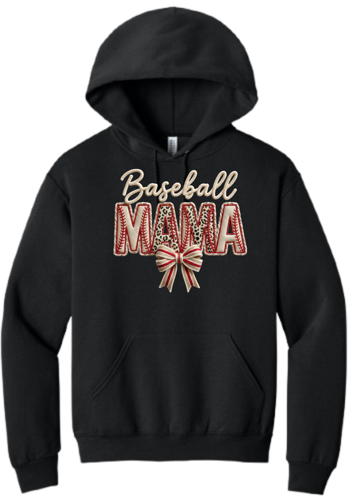 Baseball MAMA Faux Patch Embroidered (Massie)