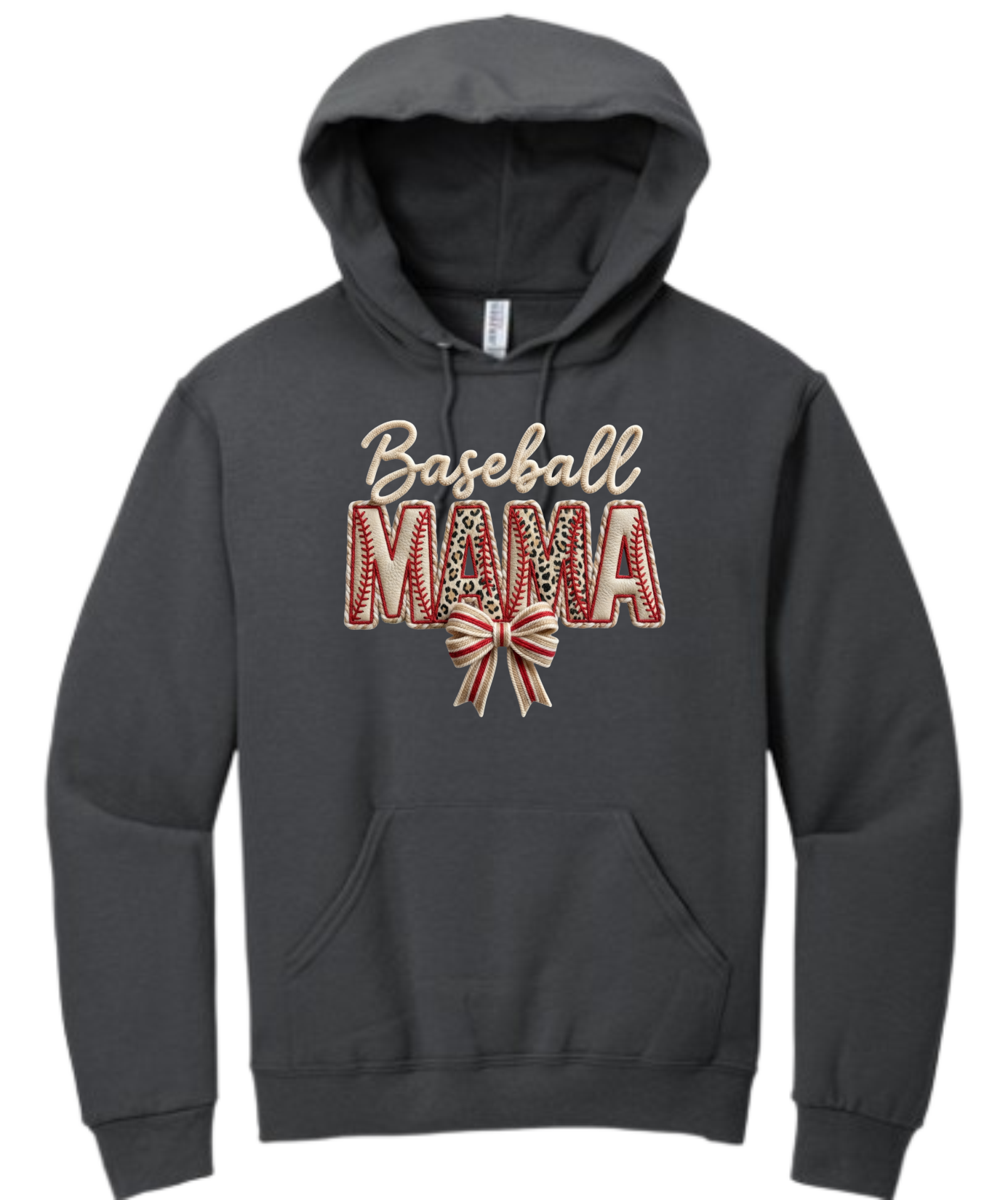 Baseball MAMA Faux Patch Embroidered (Massie)