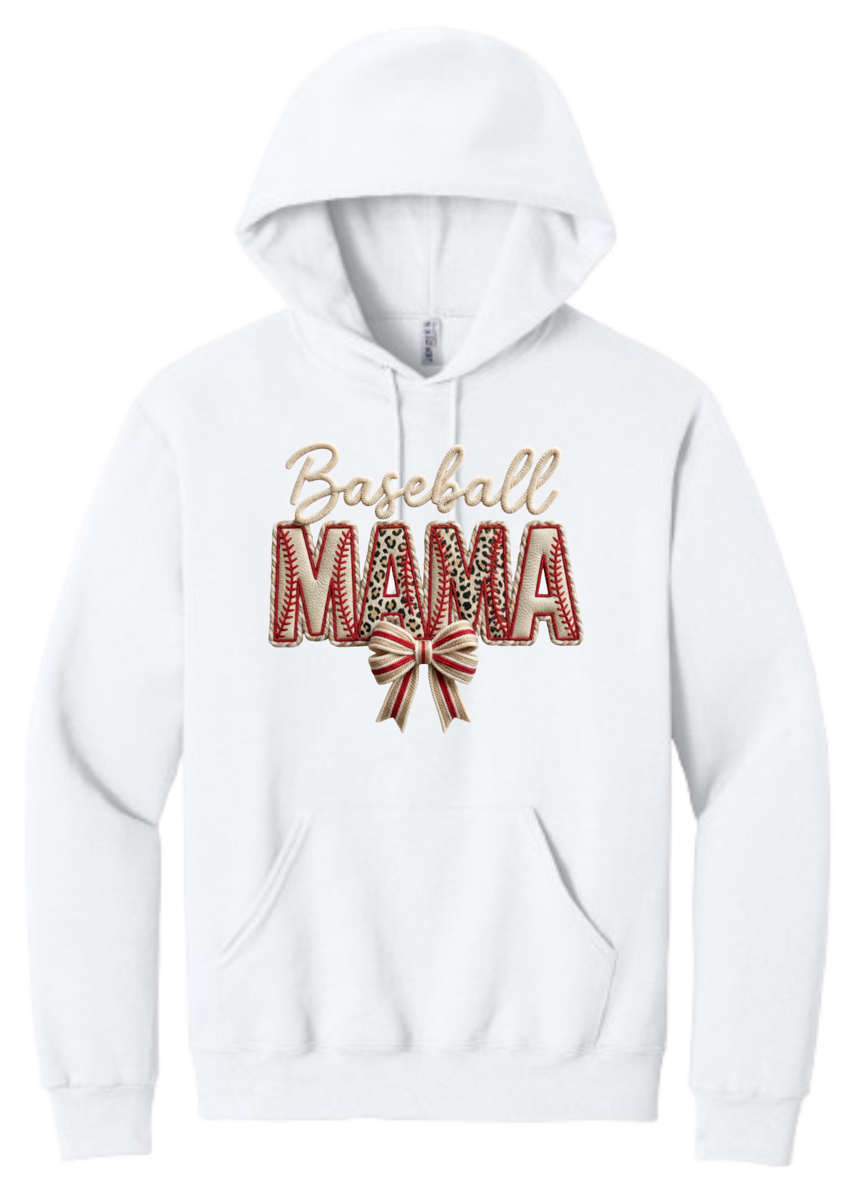 Baseball MAMA Faux Patch Embroidered (Massie)