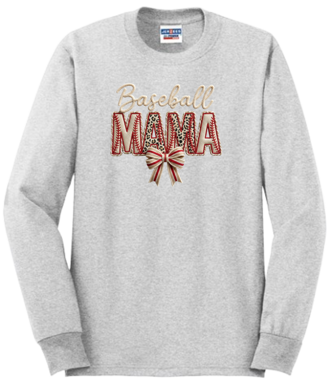 Baseball MAMA Faux Patch Embroidered (Massie)