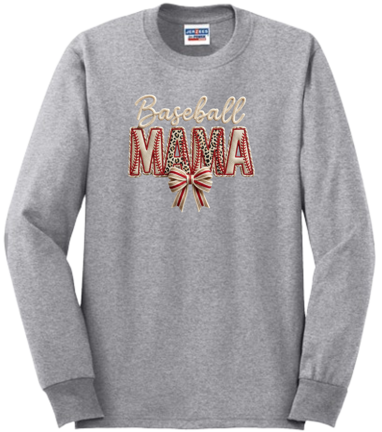 Baseball MAMA Faux Patch Embroidered (Massie)