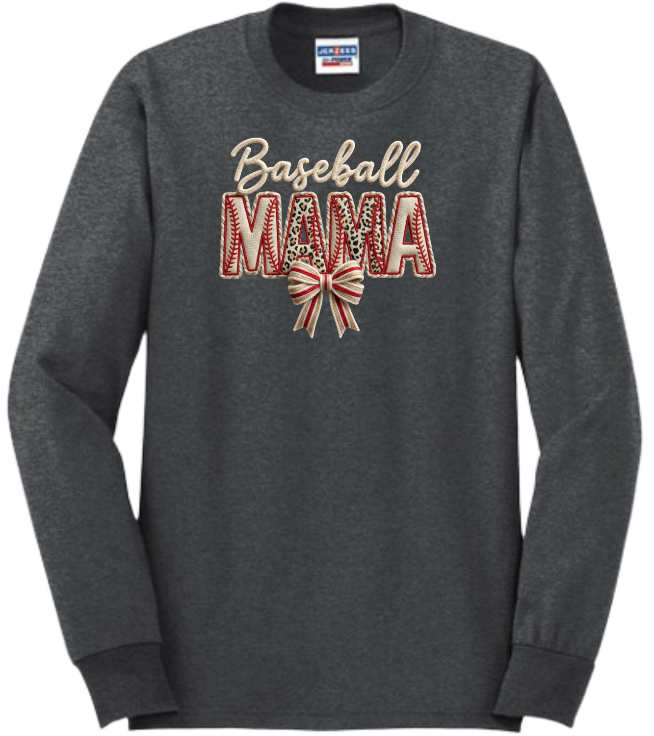 Baseball MAMA Faux Patch Embroidered (Massie)