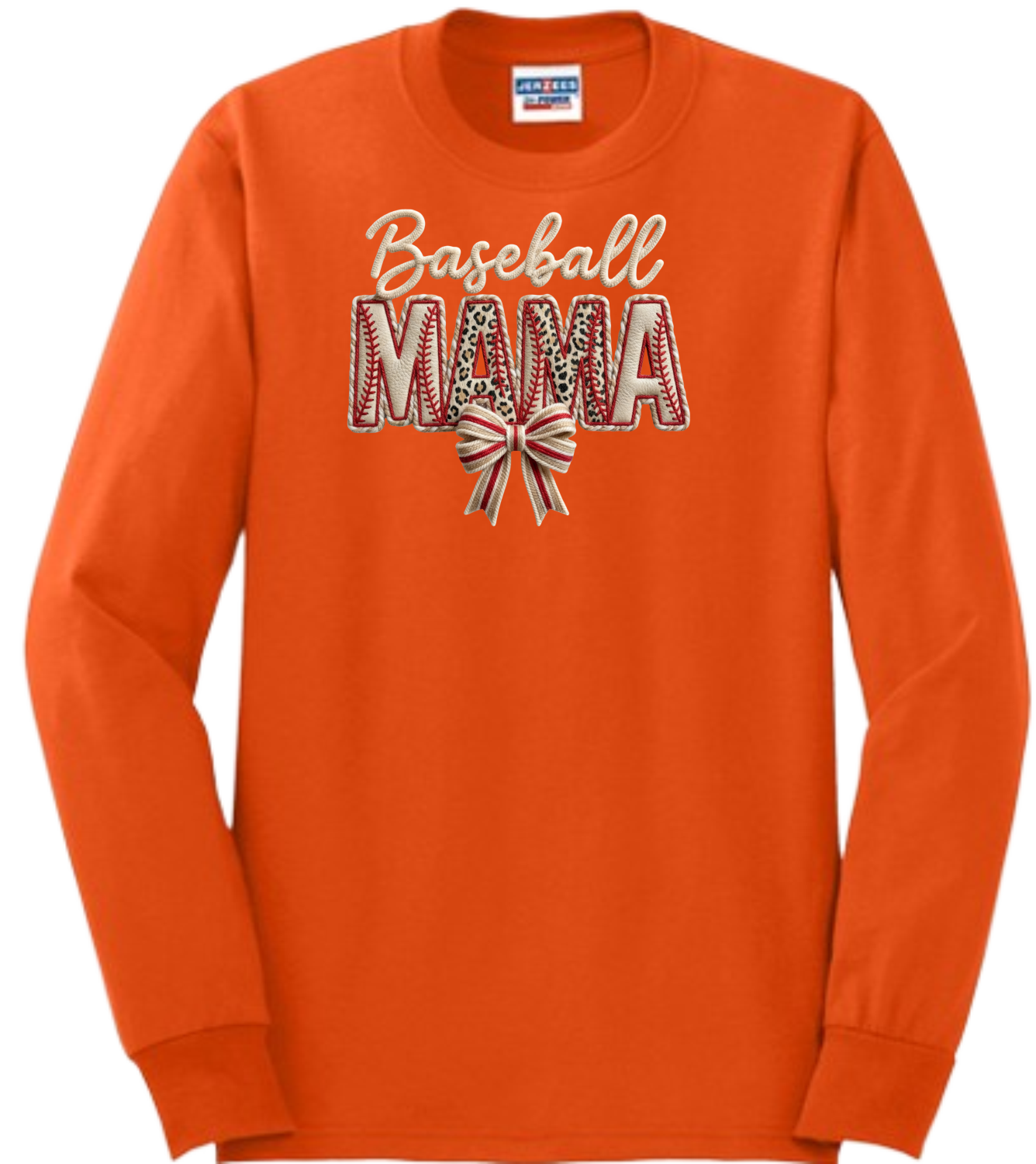 Baseball MAMA Faux Patch Embroidered (Hurricane)