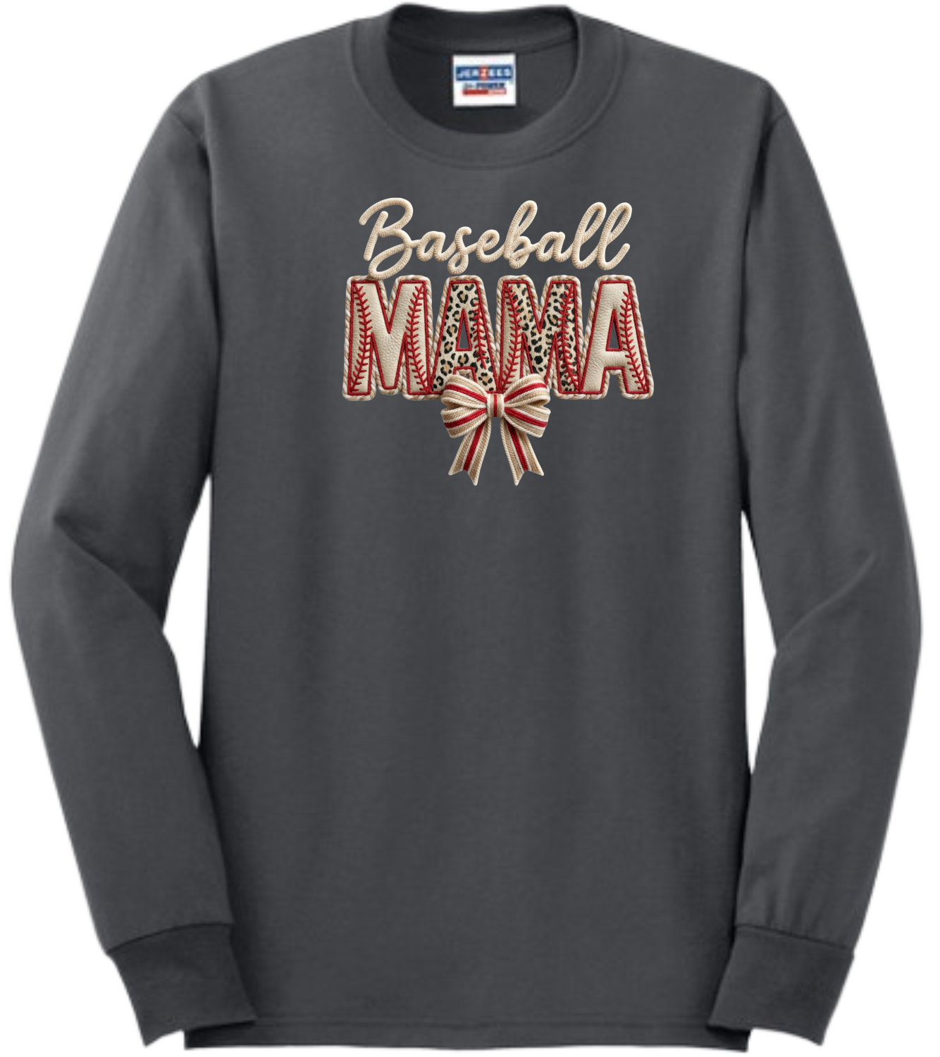 Baseball MAMA Faux Patch Embroidered (Massie)
