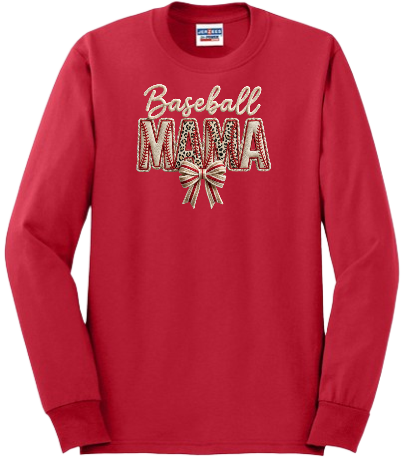 Baseball MAMA Faux Patch Embroidered (Massie)