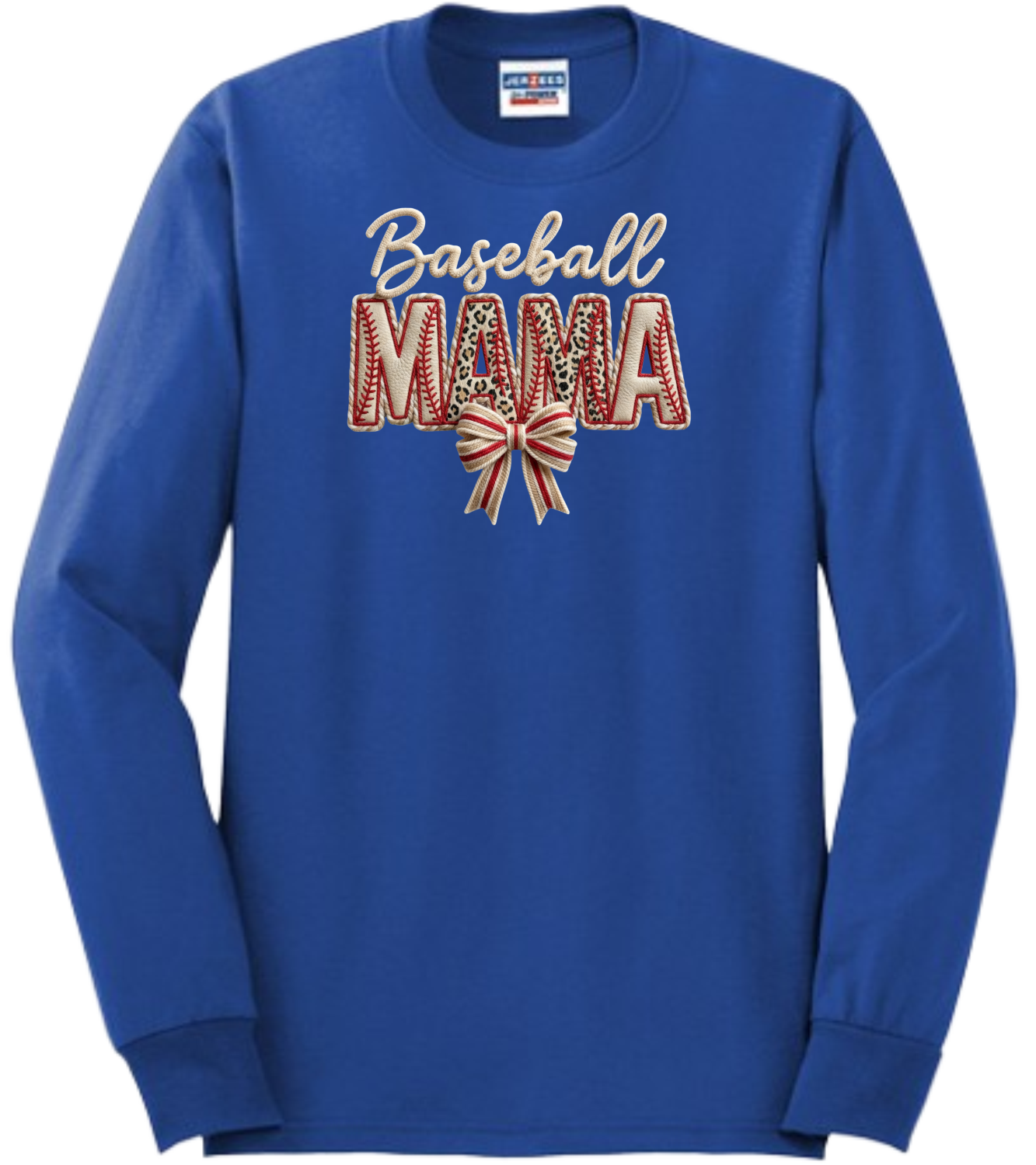 Baseball MAMA Faux Patch Embroidered (Massie)