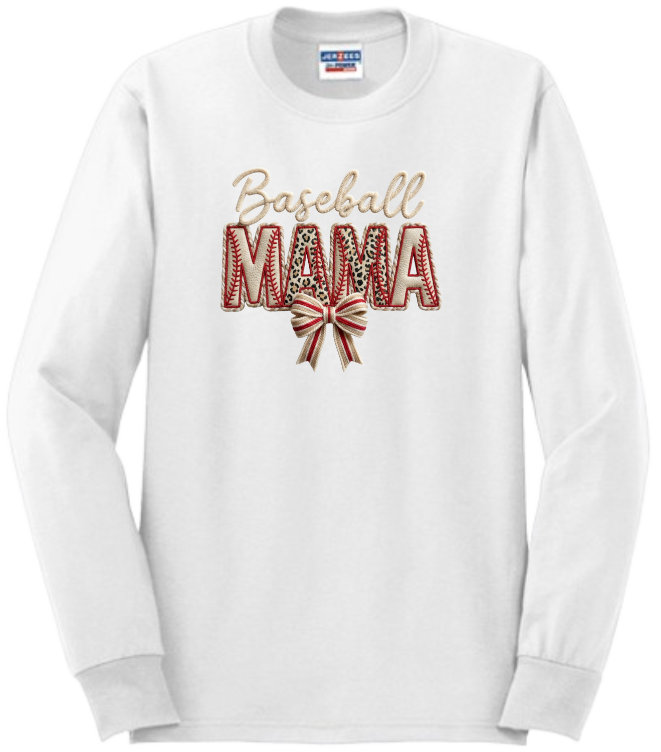 Baseball MAMA Faux Patch Embroidered (Massie)