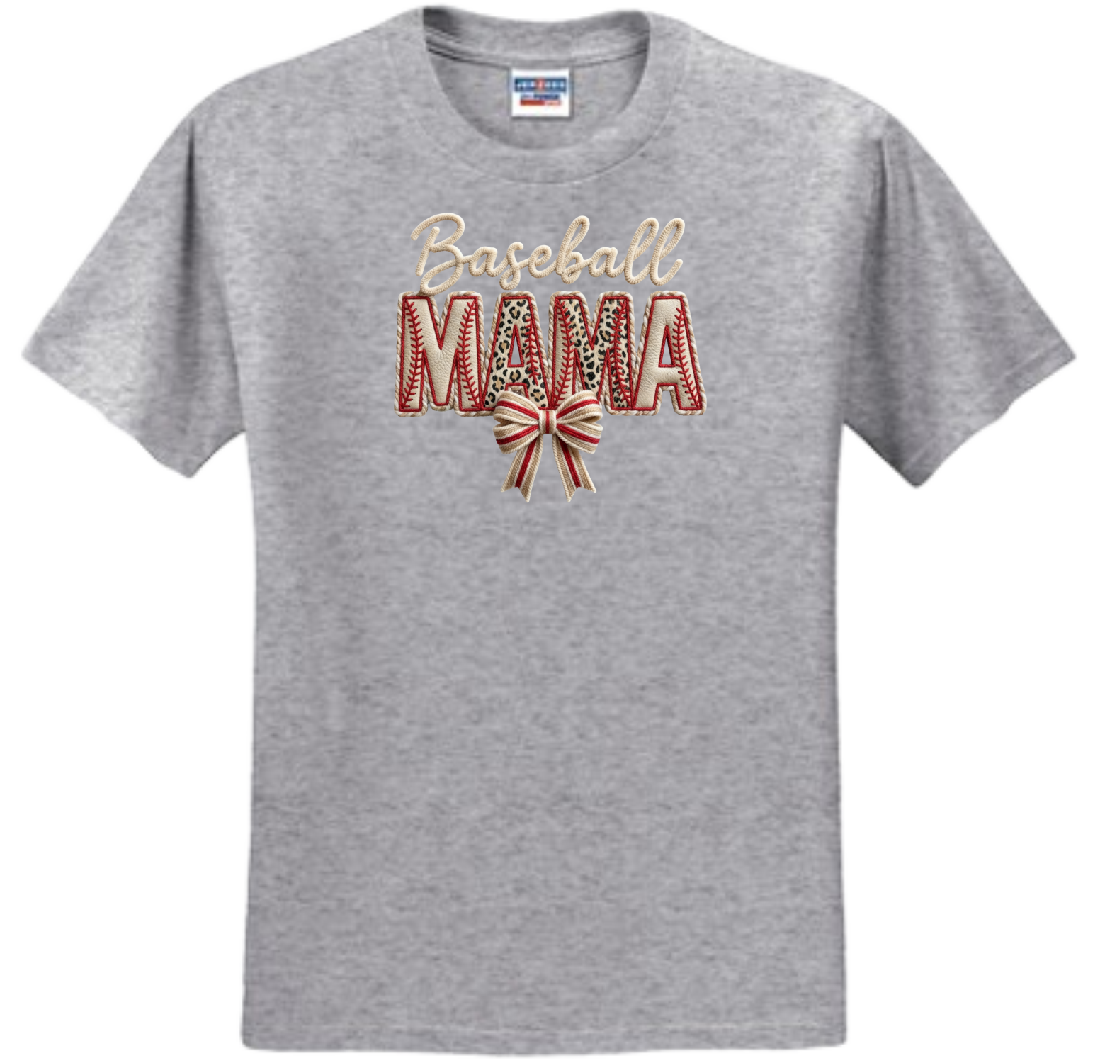 Baseball MAMA Faux Patch Embroidered (Massie)