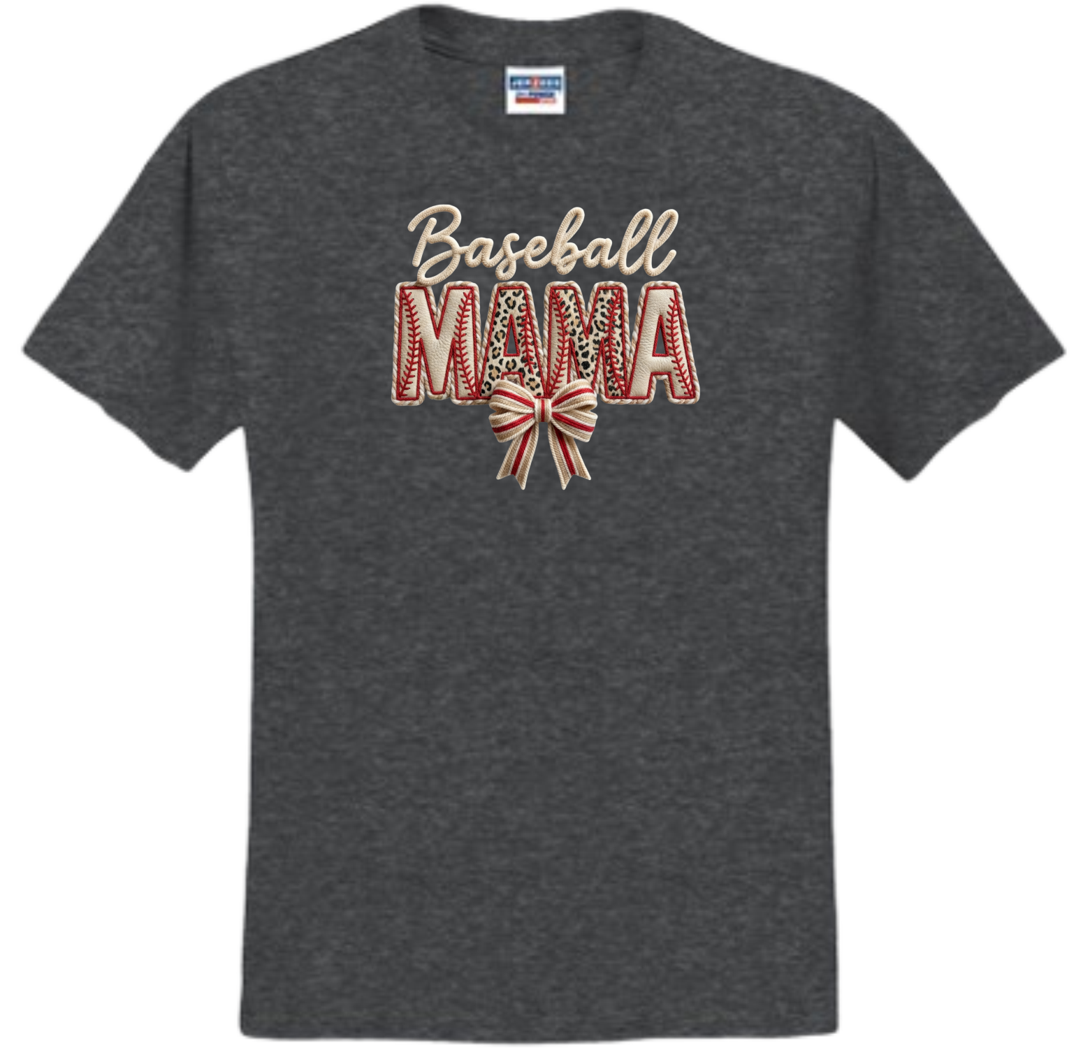 Baseball MAMA Faux Patch Embroidered (Massie)