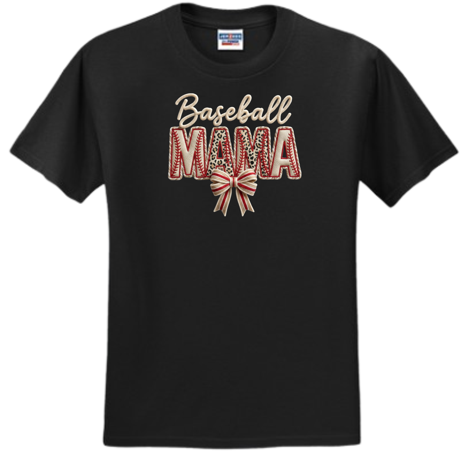 Baseball MAMA Faux Patch Embroidered (Massie)
