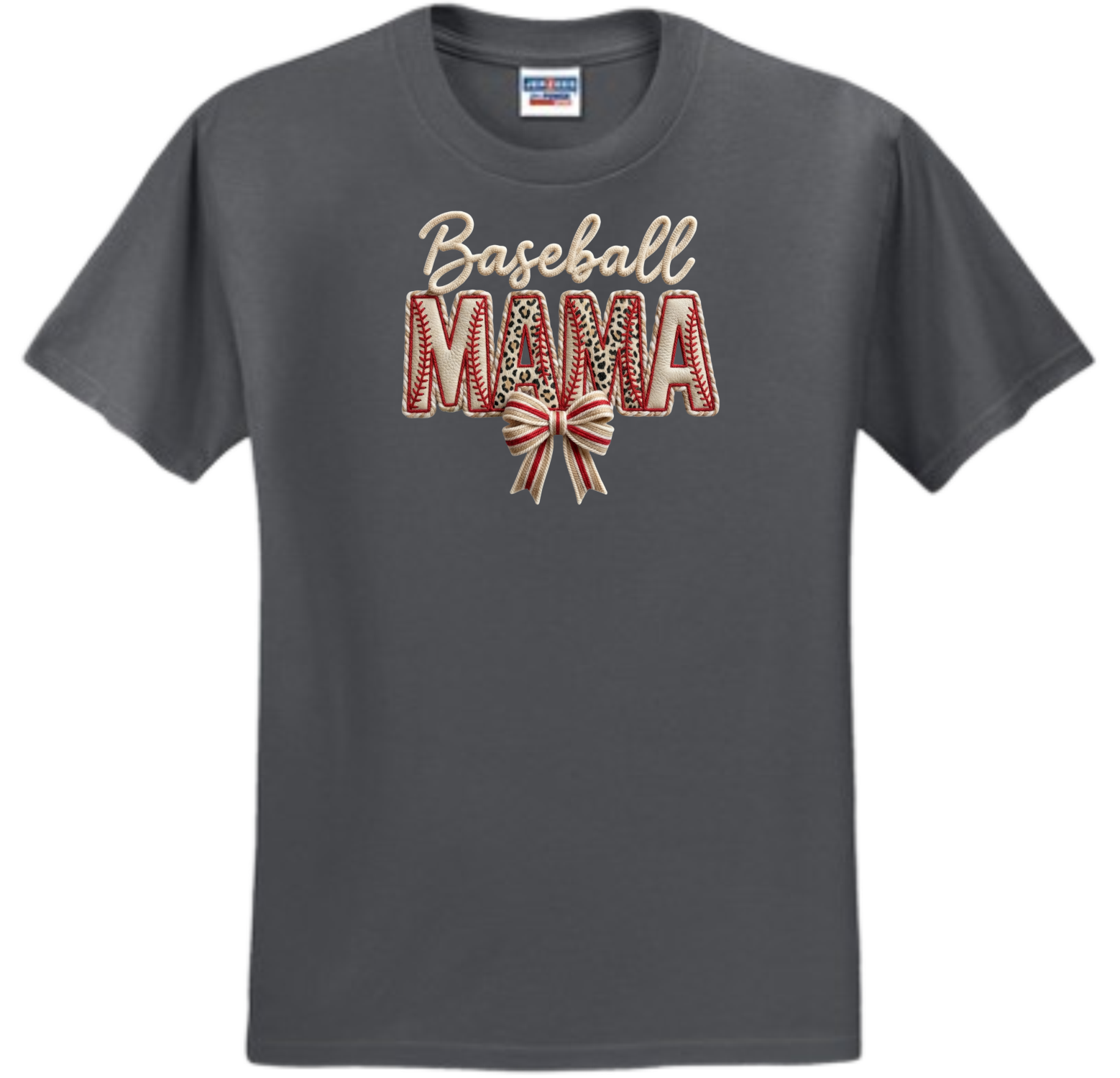 Baseball MAMA Faux Patch Embroidered (Massie)