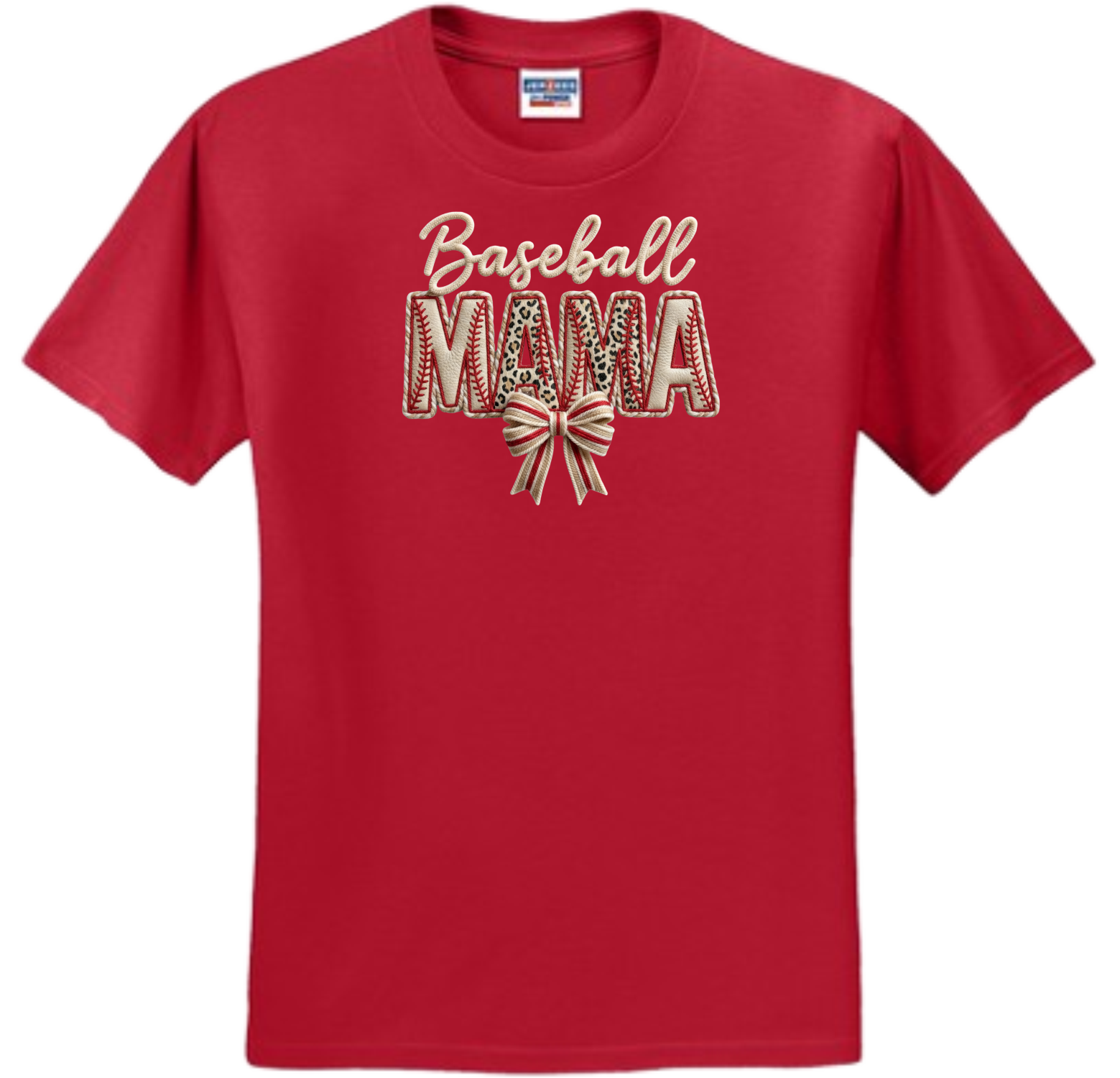 Baseball MAMA Faux Patch Embroidered (Massie)