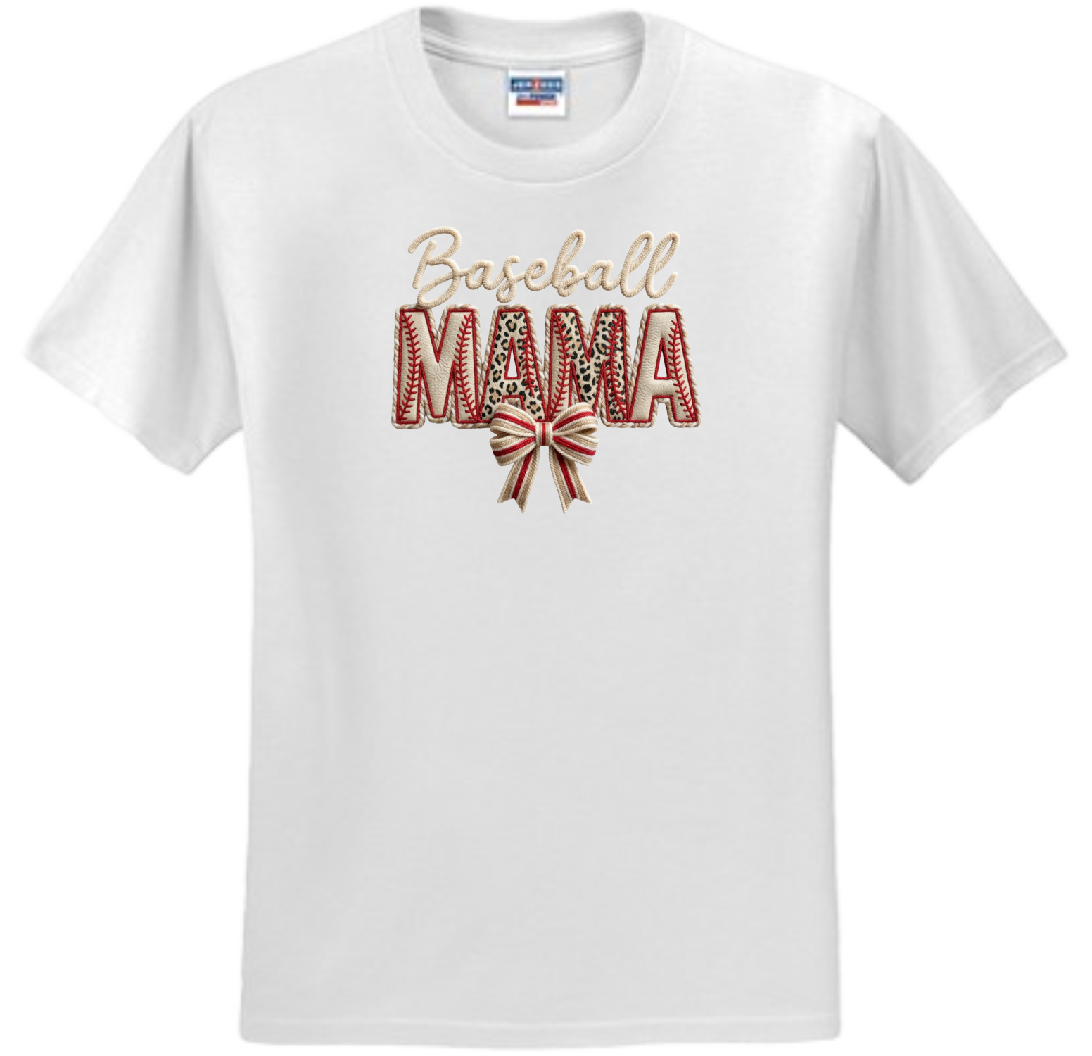 Baseball MAMA Faux Patch Embroidered (Massie)